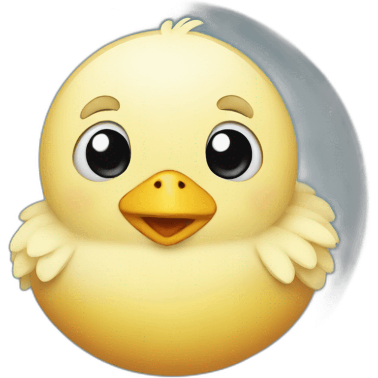 round cartoon chick emoji