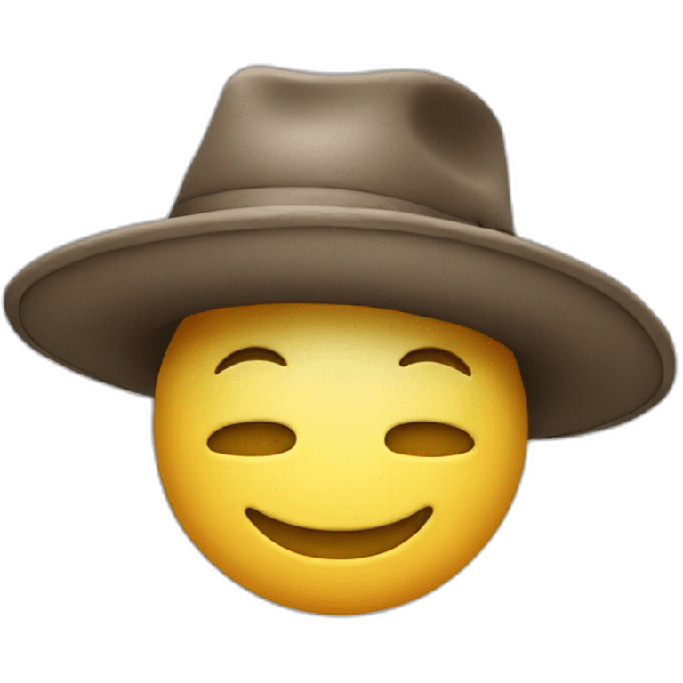 Butt with a hat emoji