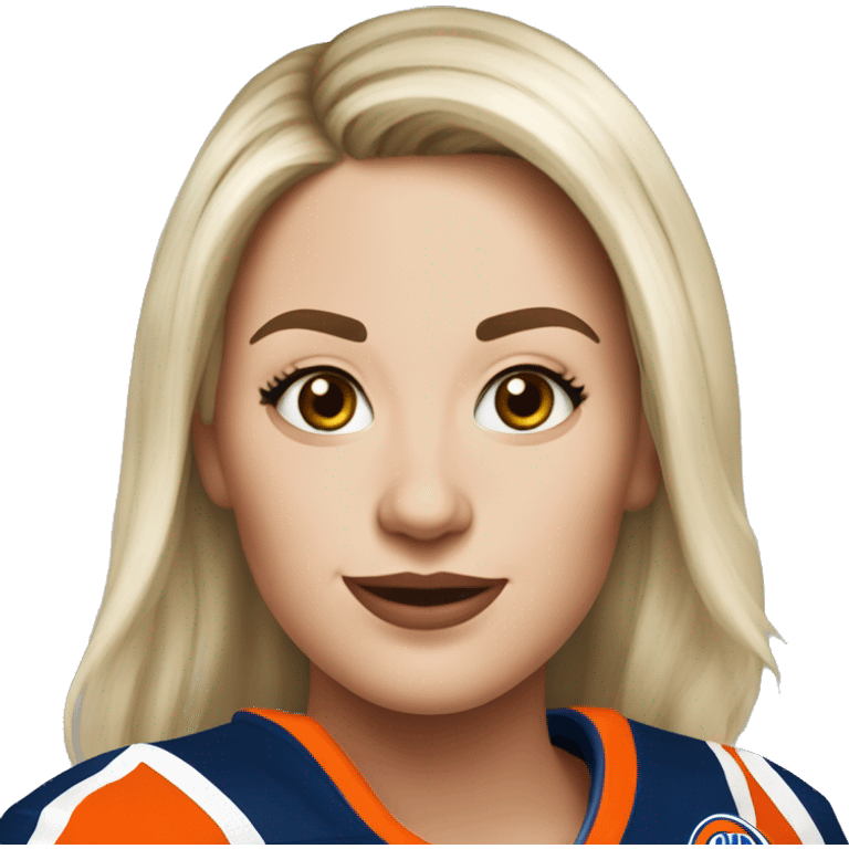 Me as an Edmonton oilers nhl female fan emoji