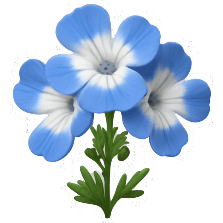 Nemophila flower  emoji