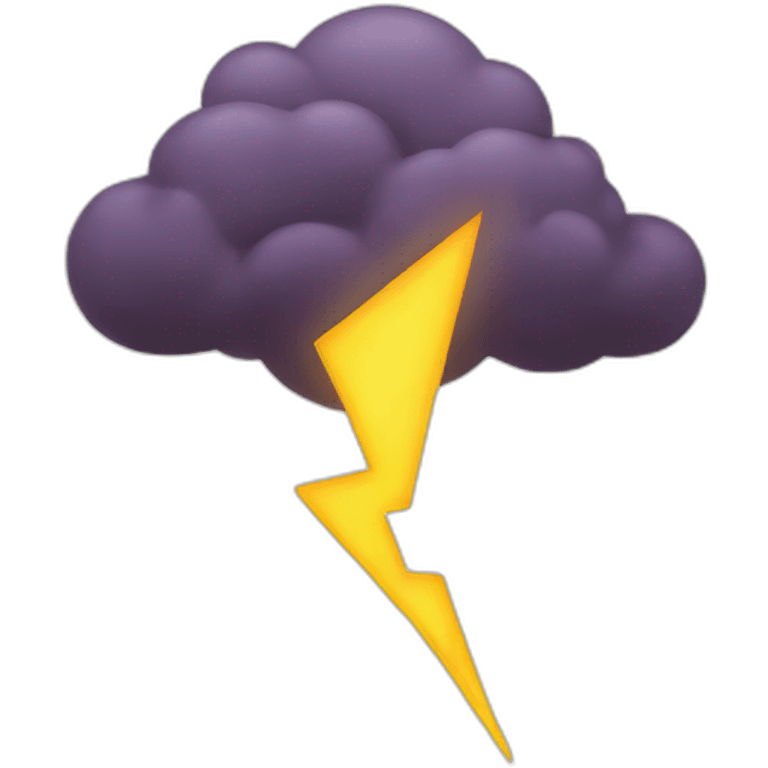 lightning striking emoji