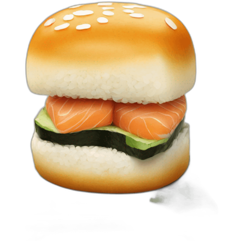 Sushi burger  emoji