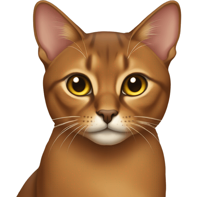 Abyssinian cat emoji