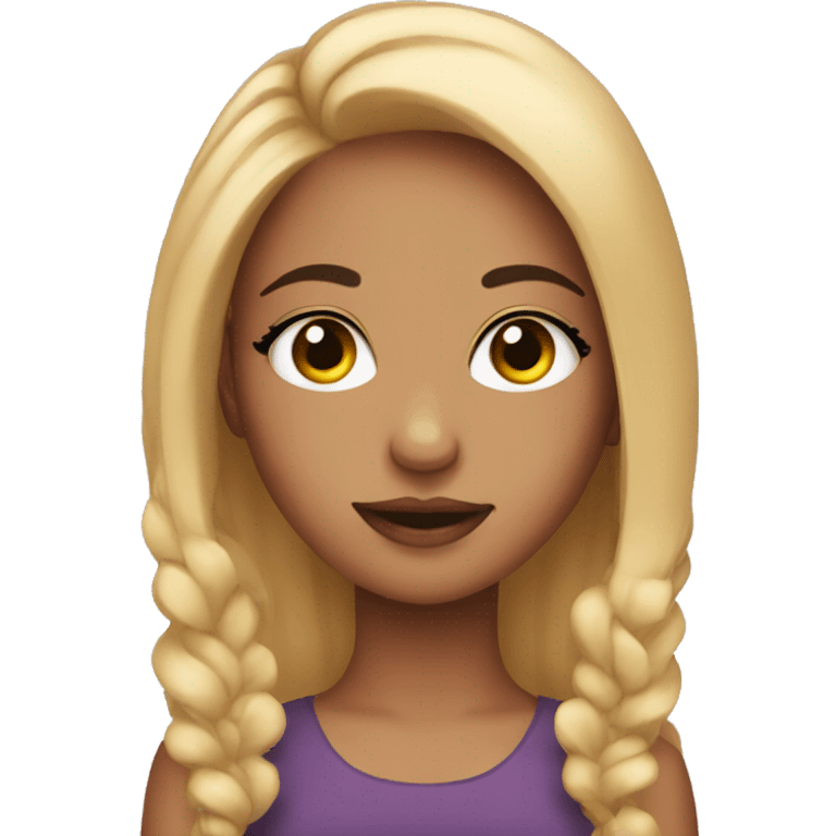 girl with lashes emoji