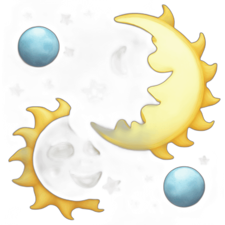 sun and moon emoji