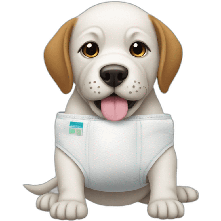 Diaper dog emoji