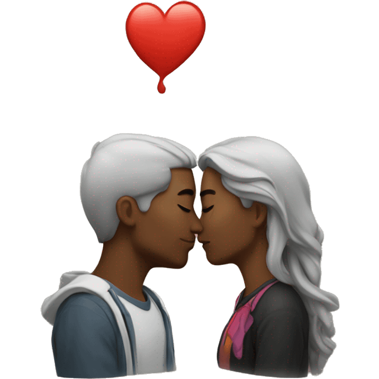 Eliška kissing rocks emoji