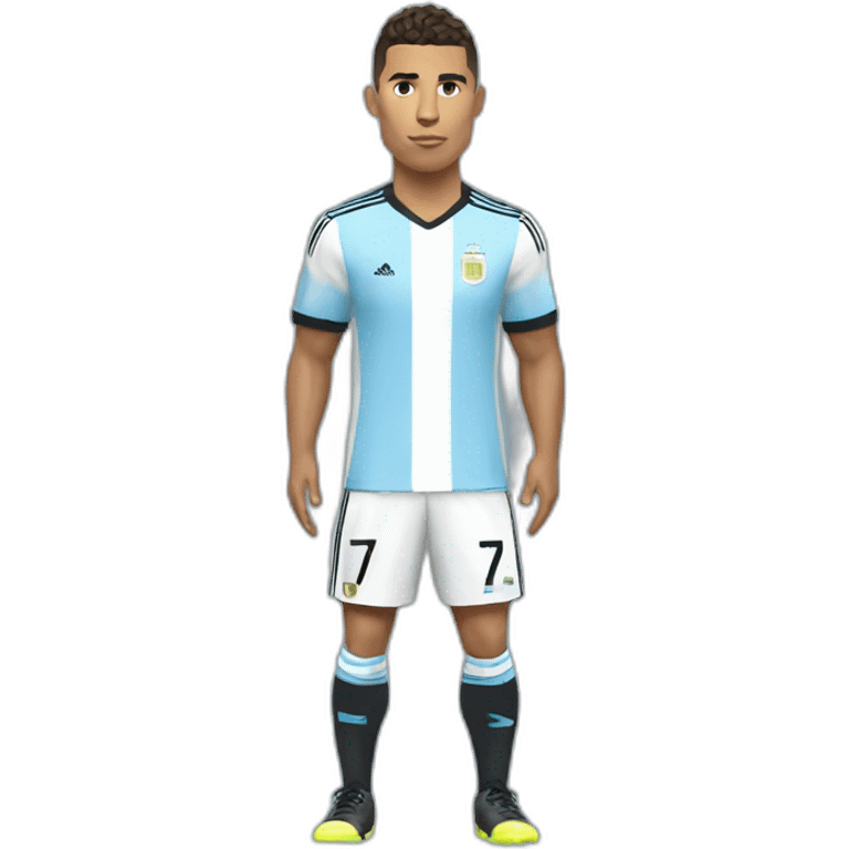 ronaldo in argentina outfit emoji