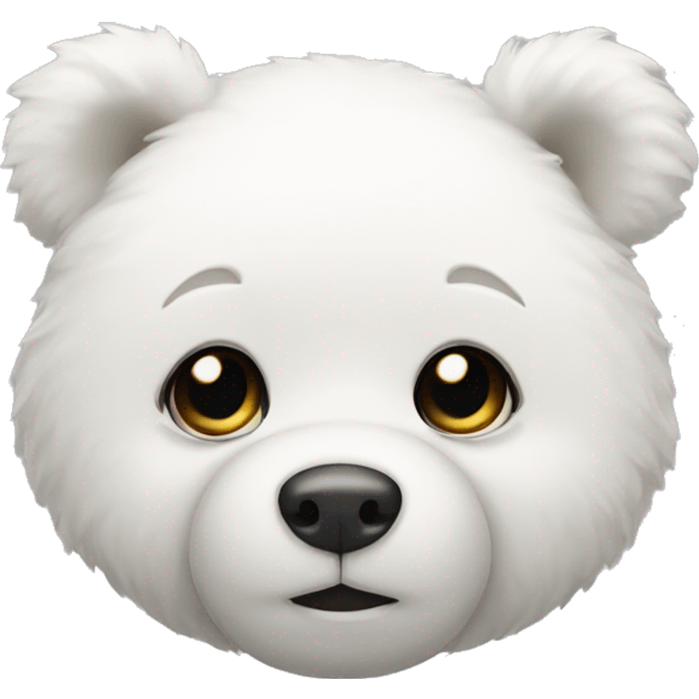 white teddy bear emoji