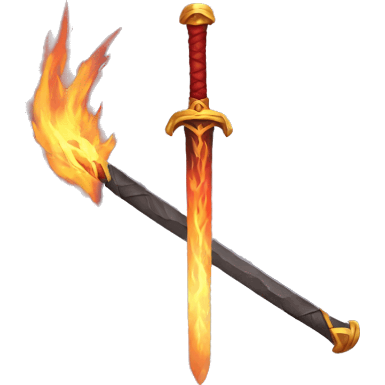 fire sword emoji