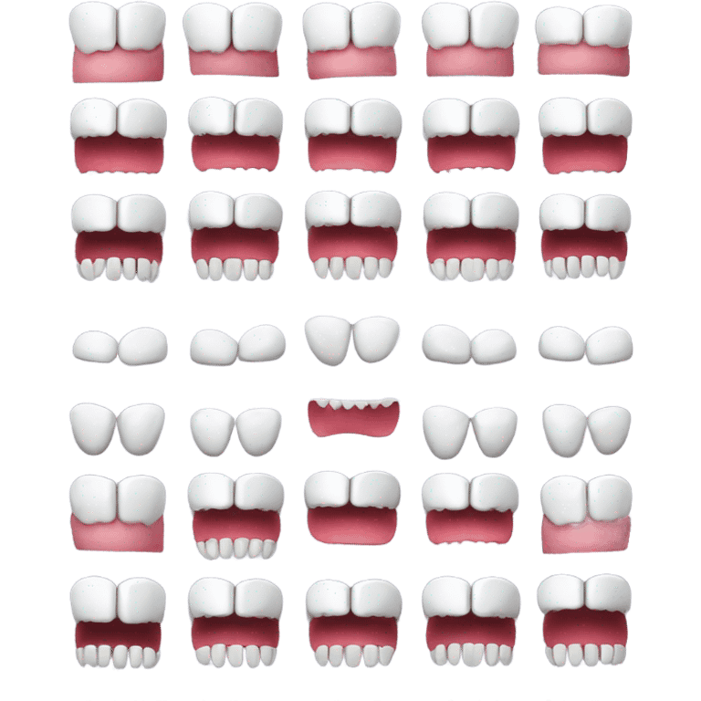 row of teeth emoji