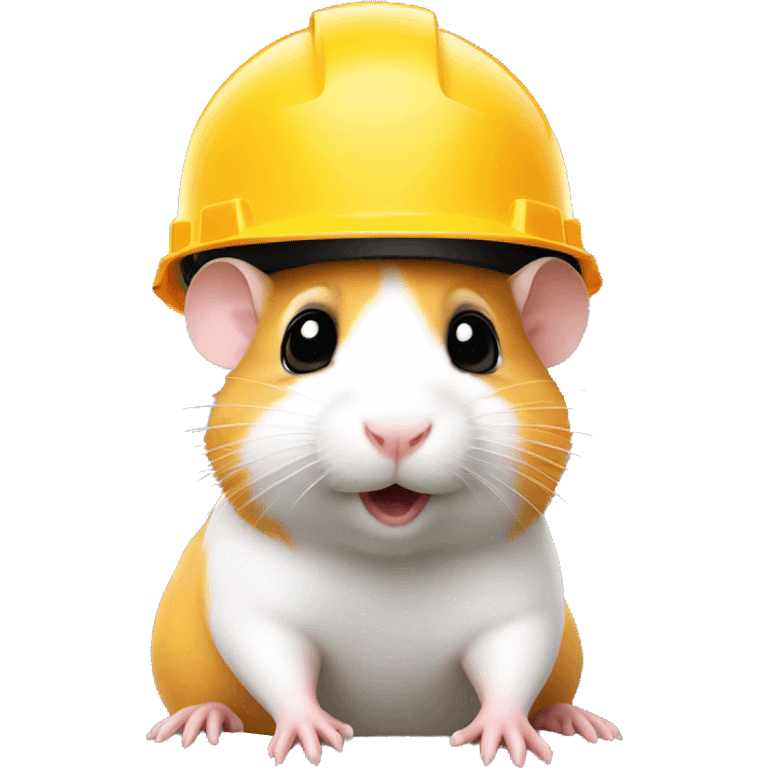 hamster head in a construction helmet emoji