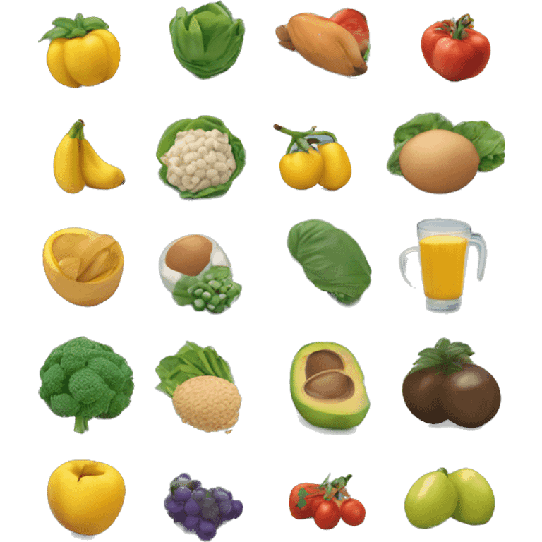 Símbolo do curso de nutrição  emoji