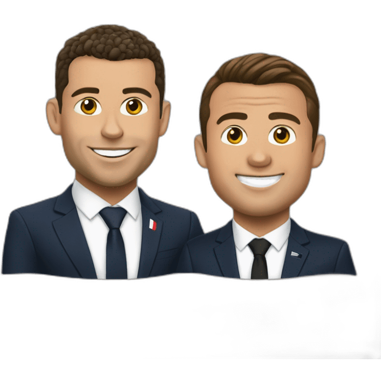 Ronaldo et macron emoji