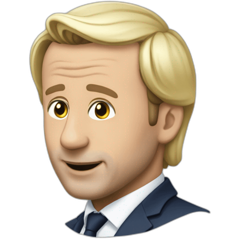 Macron sur lepen emoji