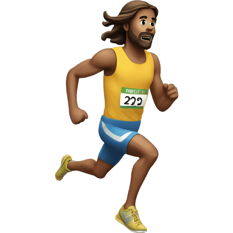 skipping sprint jesus emoji