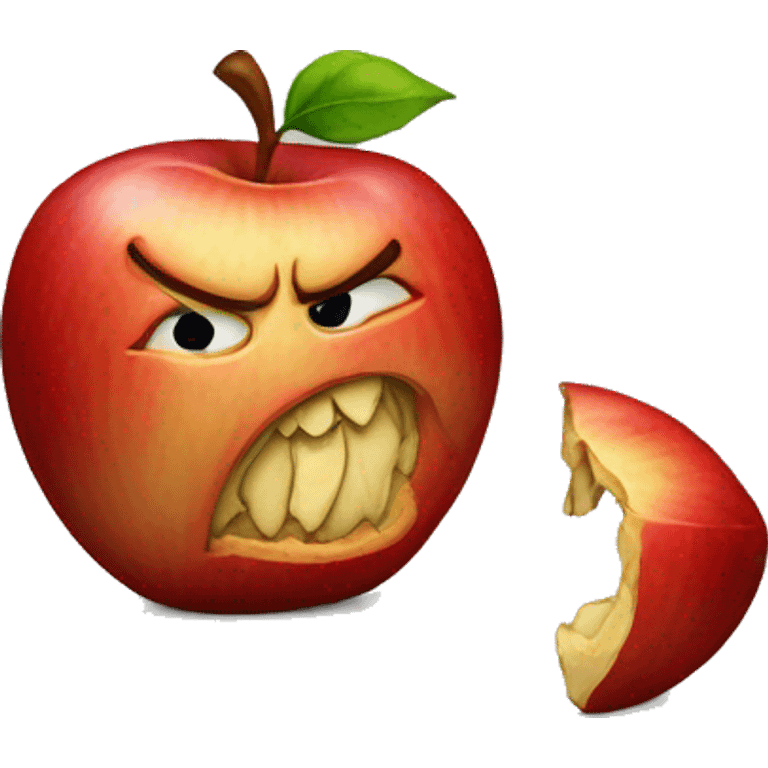 Rotten apple emoji