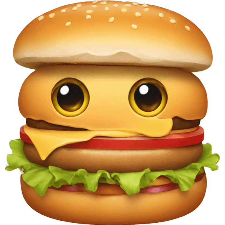 Cute buger emoji