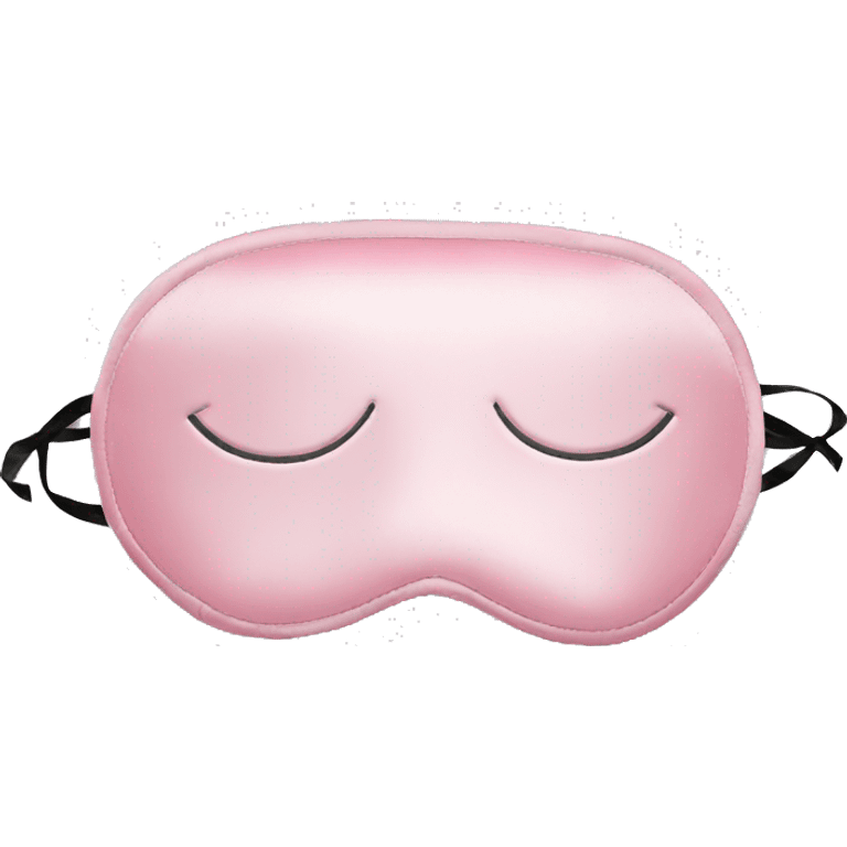 Light Pink Satin Sleep Mask emoji