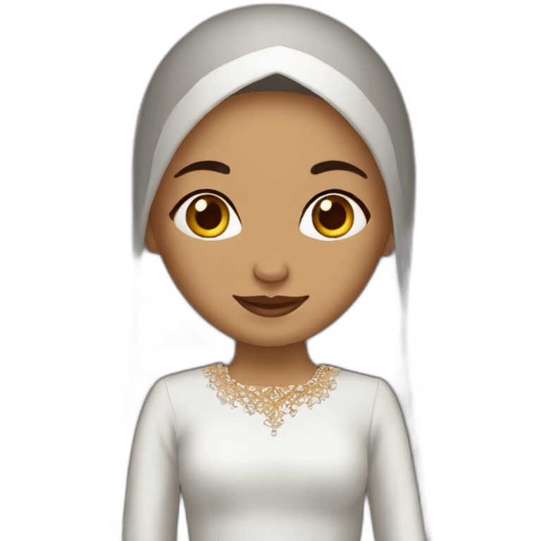 Wedding islamic fair skin emoji