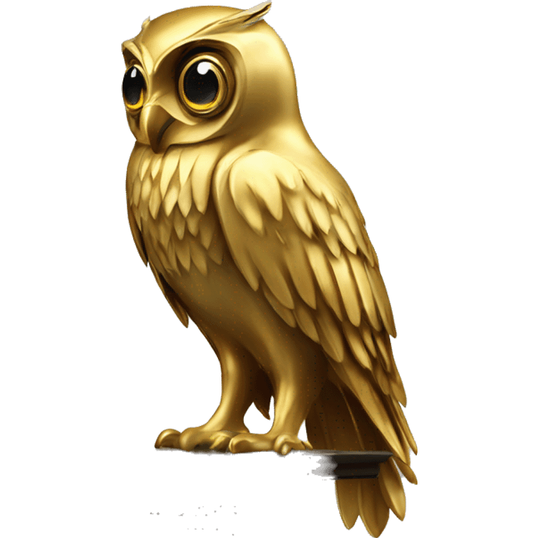 Dumbledore's owl gold skinny tall lectern  emoji