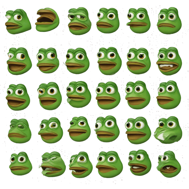 pepe the frog transforming  emoji