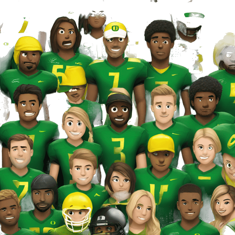 University of Oregon football team  emoji