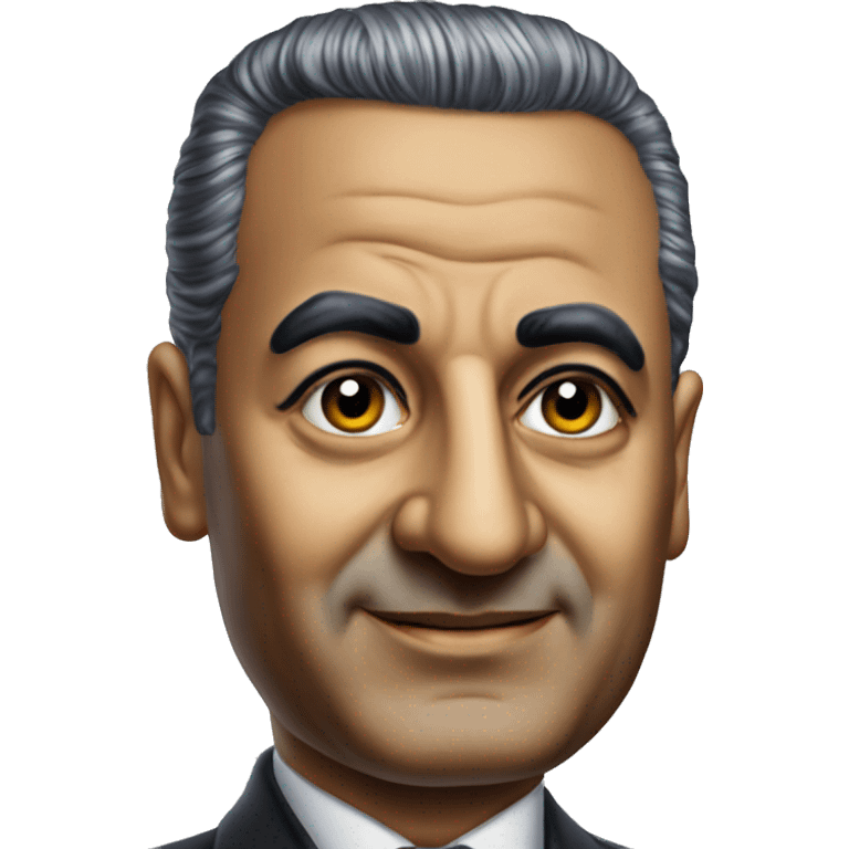 Gamal Abdel Nasser photorealistic emoji