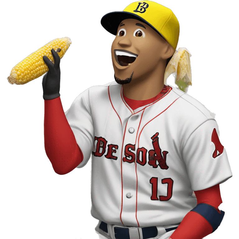 Mookie betts eating corn emoji