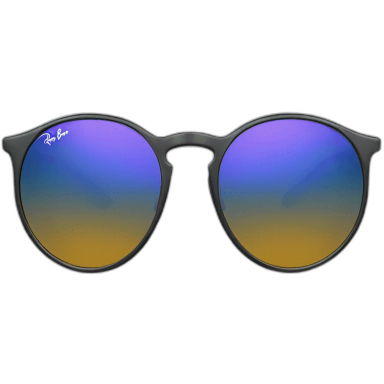 ray ban round sunglasses emoji