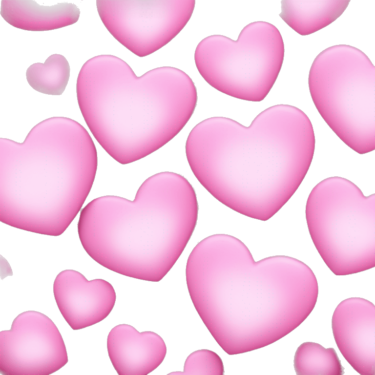 Pink-white heart emoji with aura in pink emoji