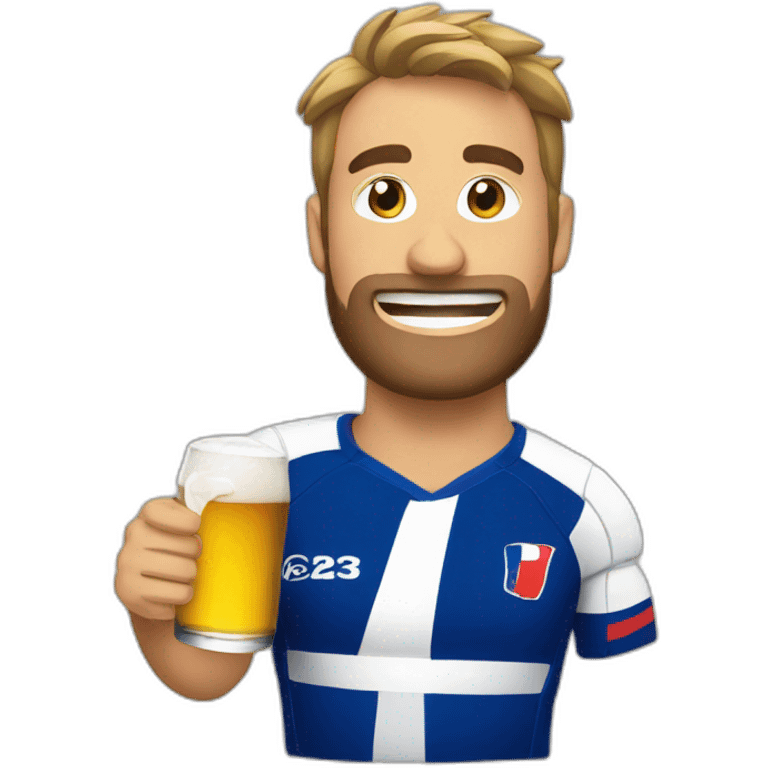 Rugby France Beer emoji