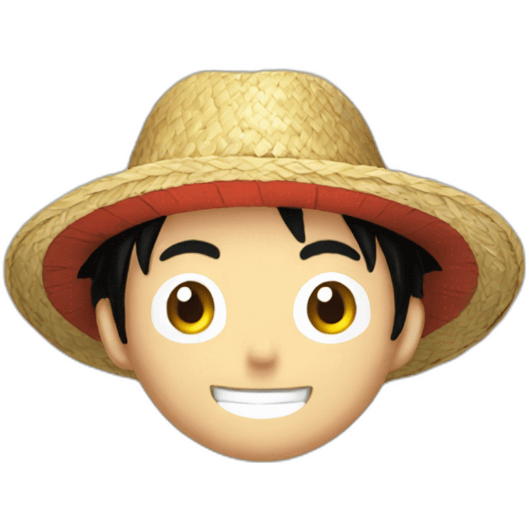 Luffy's straw hat without luffy emoji