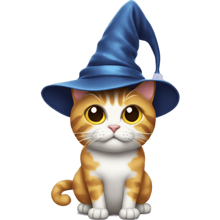 Cat with wizard hat emoji