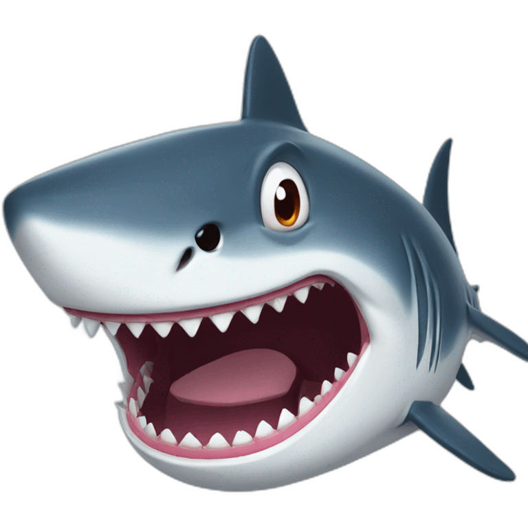 scary shark emoji