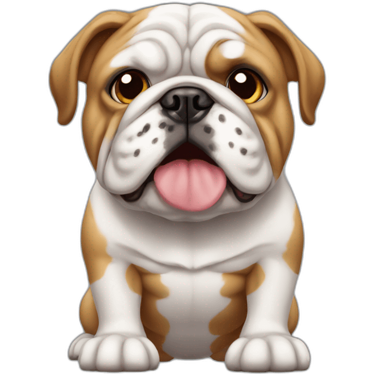 Dog Bulldog full-height emoji