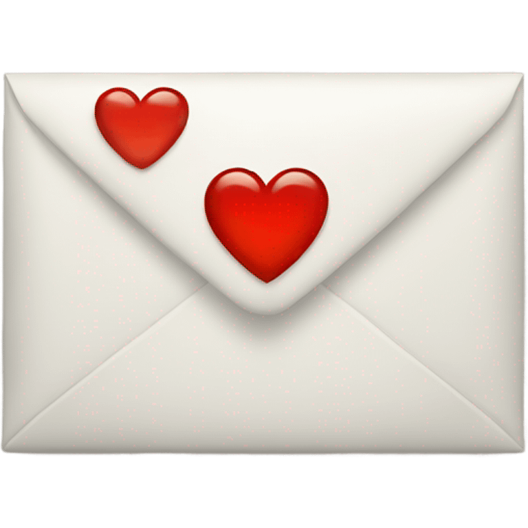 A letter with a heart emoji