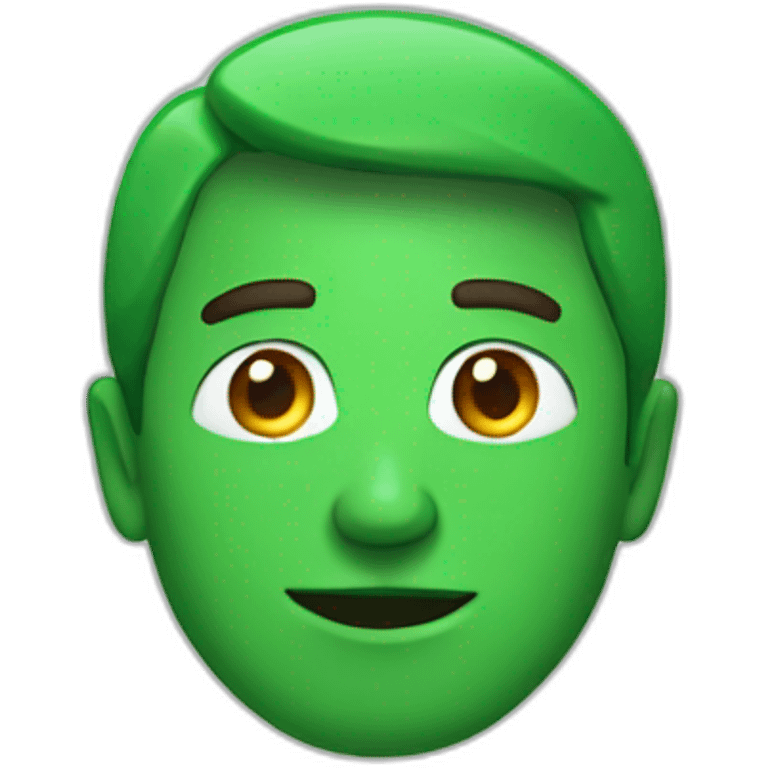 Man in green emoji