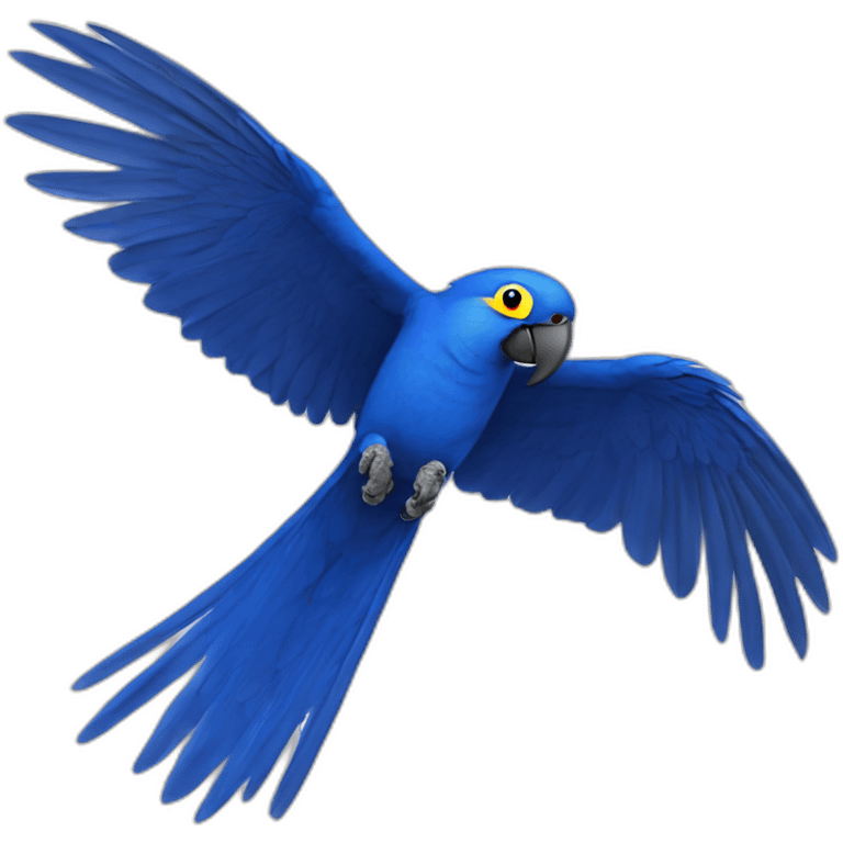 Hyacinth Macaw Flying emoji