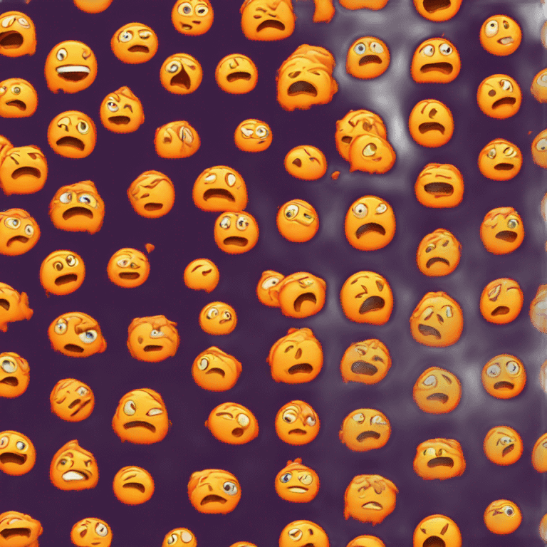 Emoji cry with lava in his eyes  emoji