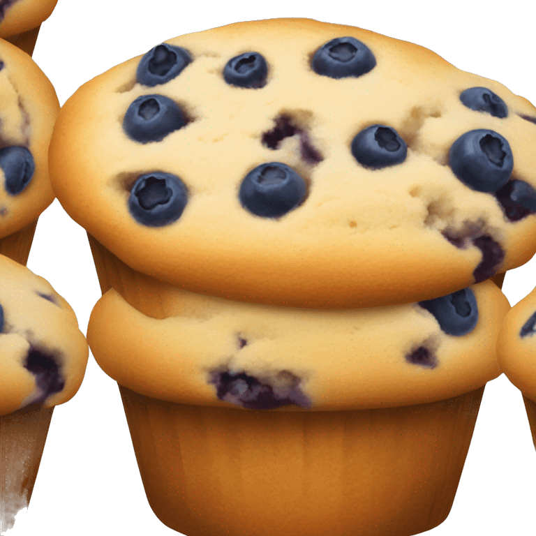 one blueberry muffin emoji