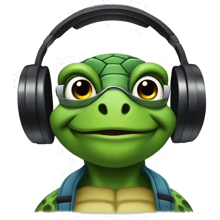 dj turtle emoji