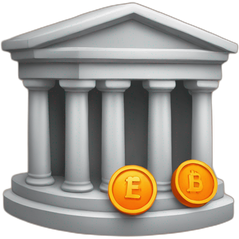 a orange bank coin emoji