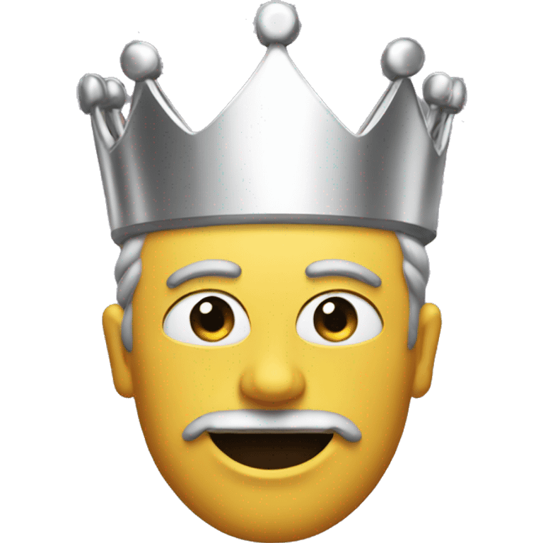 a synth with a crown on the corner emoji