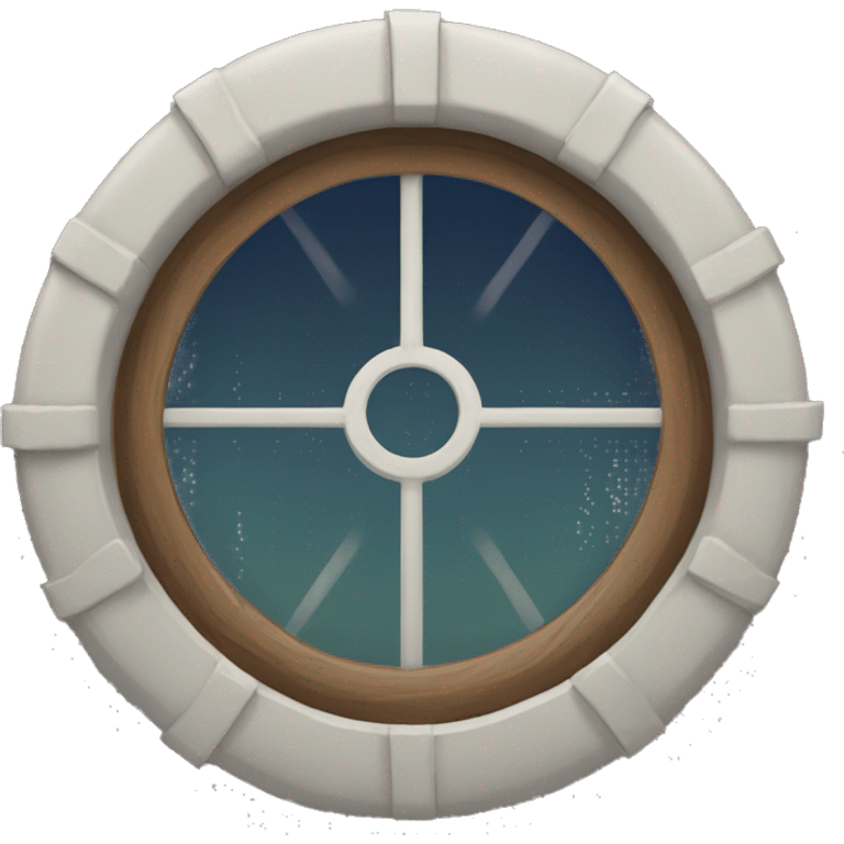 round ship window from insde emoji