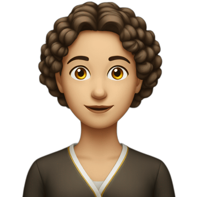 wise young jewish female emoji