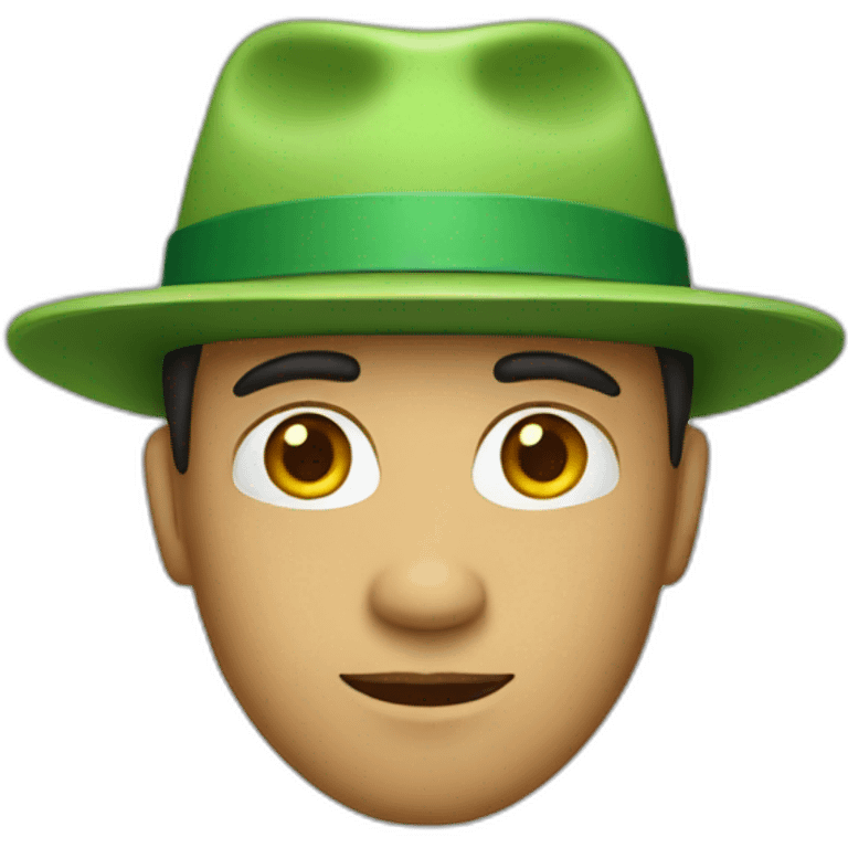 person with green hat emoji