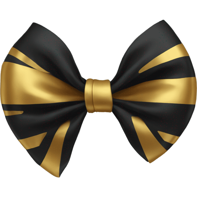 black and gold bow emoji