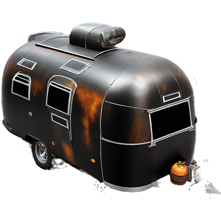 Darth Vader’s black painted airstream rc caravan rusted  emoji