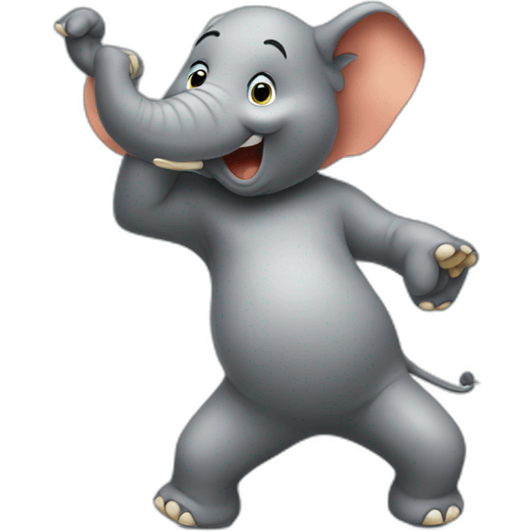 Dancing elephant emoji